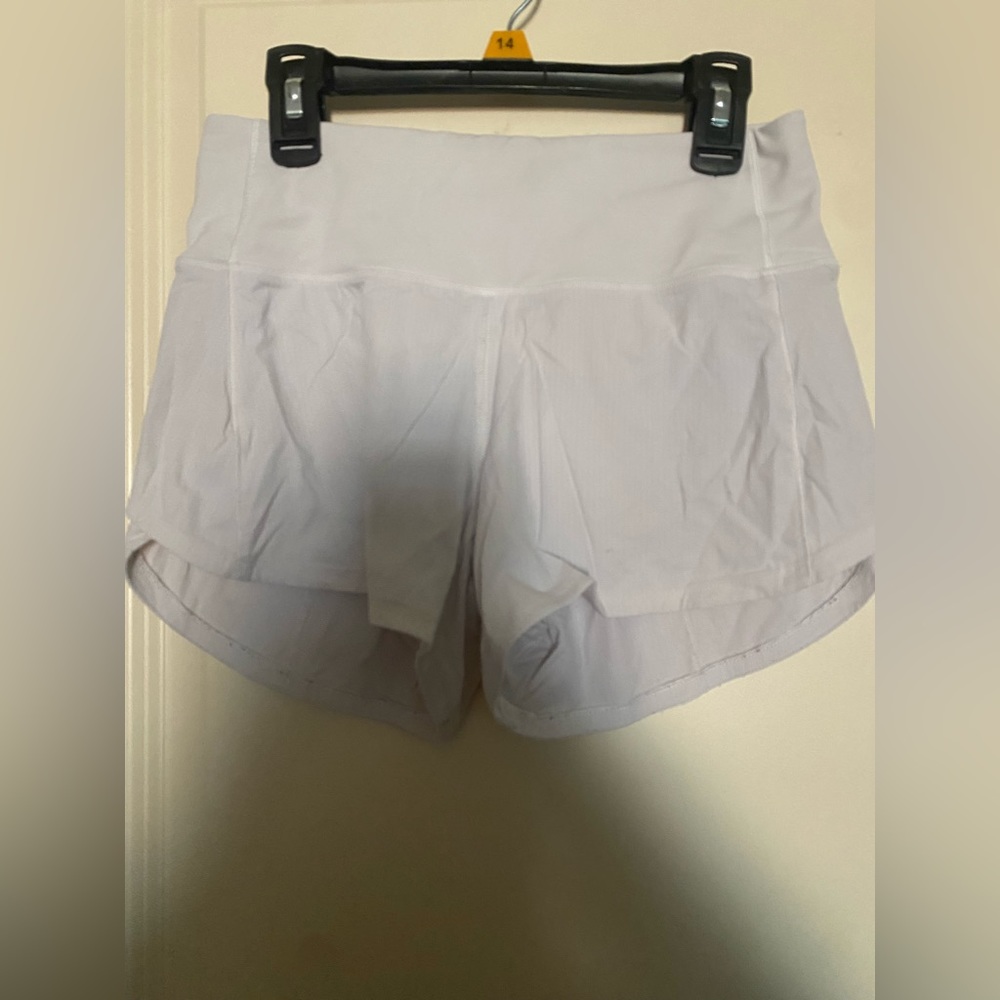 Lululemon Speed Up High-Rise Lined Short 2.5" White